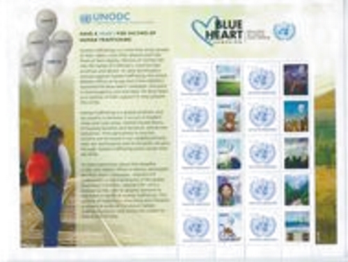 UNV 622a Human Trafficking Personalized Sheet Mint NH #unv622a